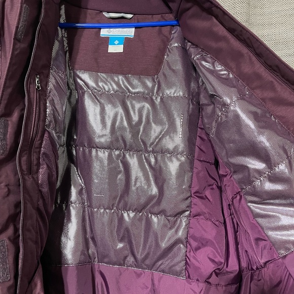 Columbia Womens Big Puffy Thermal Purple Jacket - Picture 5 of 12